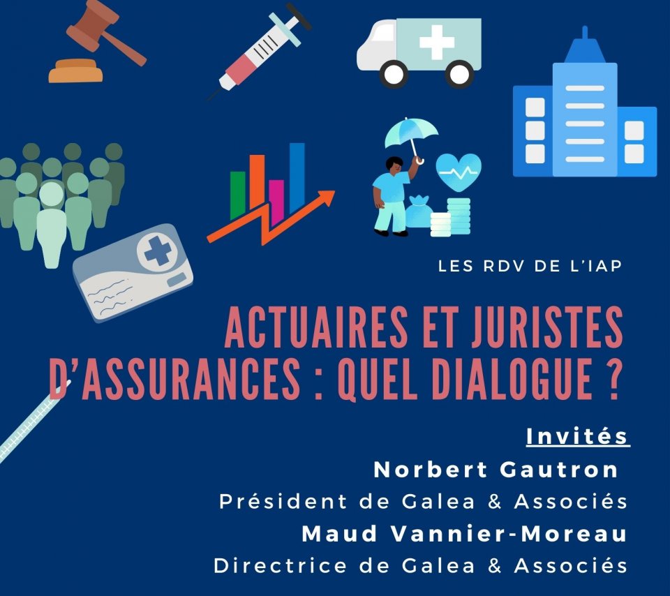 affiche conférence actuaires et juristes d'assurances : quel dialogue
